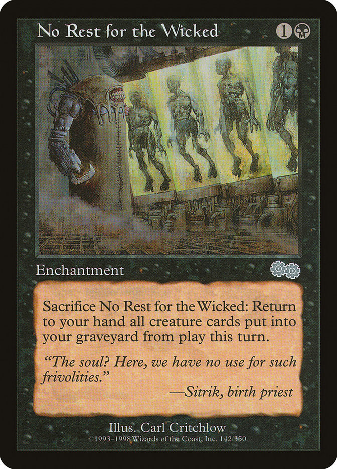 No Rest for the Wicked [Urza's Saga] | Rock City Comics