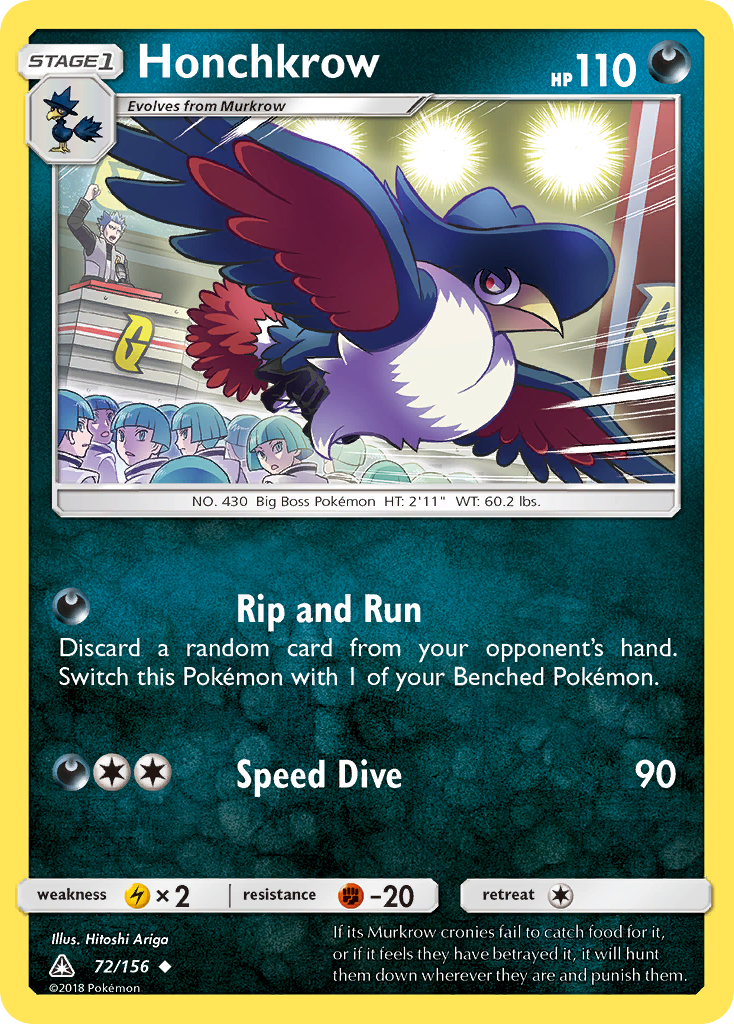 Honchkrow (72/156) [Sun & Moon: Ultra Prism] | Rock City Comics