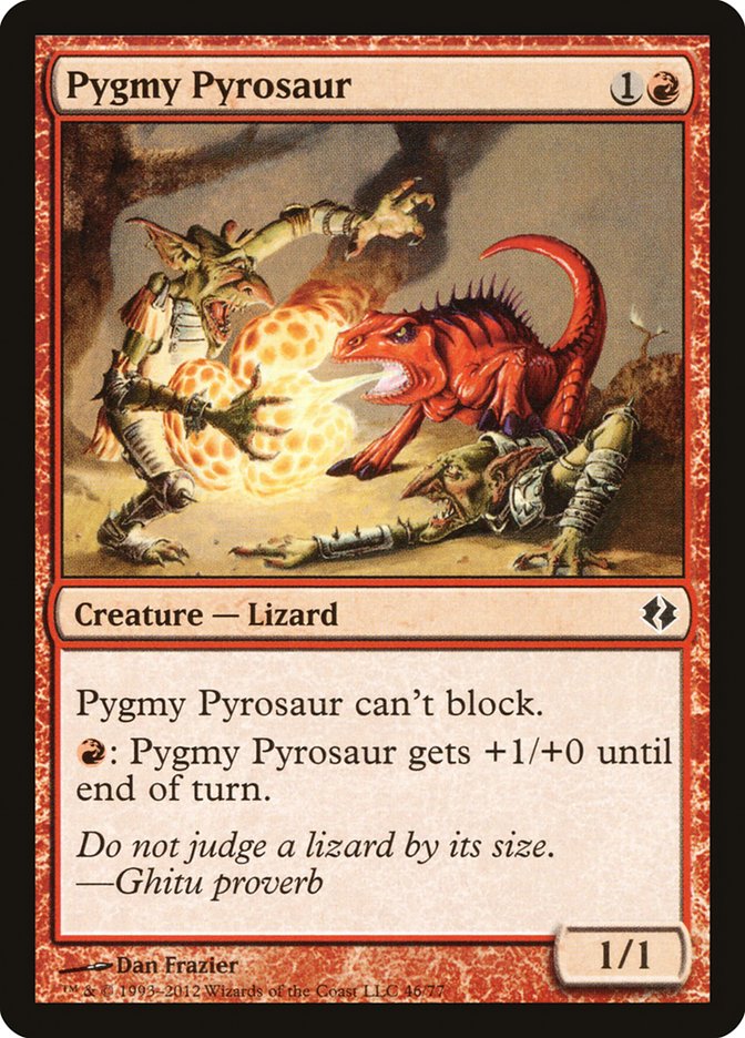 Pygmy Pyrosaur [Duel Decks: Venser vs. Koth] | Rock City Comics