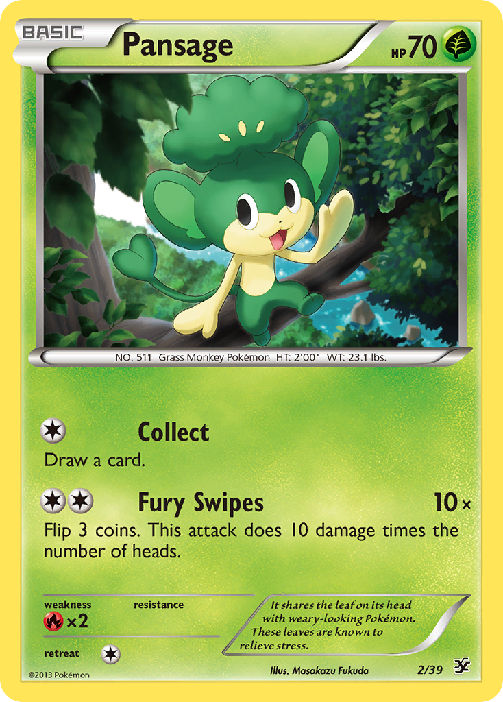 Pansage (2/39) [XY: Kalos Starter Set] | Rock City Comics