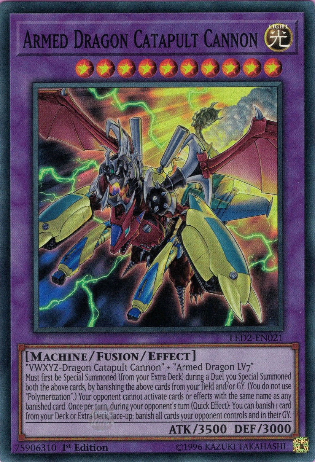 Armed Dragon Catapult Cannon [LED2-EN021] Super Rare | Rock City Comics