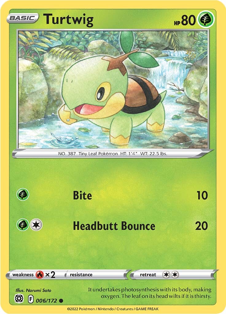 Turtwig (006/172) [Sword & Shield: Brilliant Stars] | Rock City Comics