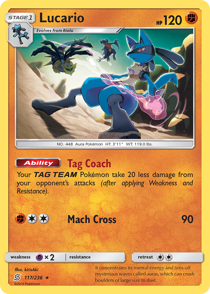 Lucario (117/236) [Sun & Moon: Unified Minds] | Rock City Comics