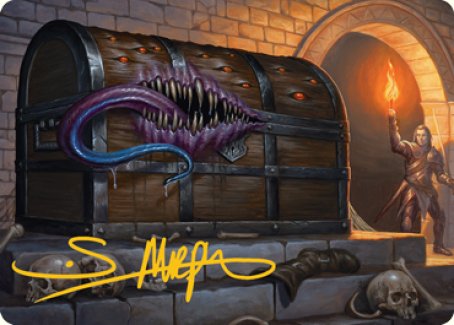 Mimic Art Card (Gold-Stamped Signature) [Dungeons & Dragons: Adventures in the Forgotten Realms Art Series] | Rock City Comics