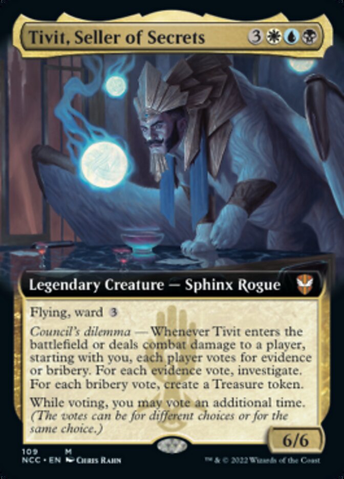 Tivit, Seller of Secrets (Extended Art) [Streets of New Capenna Commander] | Rock City Comics