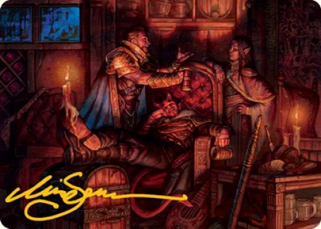 Long Rest Art Card (Gold-Stamped Signature) [Dungeons & Dragons: Adventures in the Forgotten Realms Art Series] | Rock City Comics