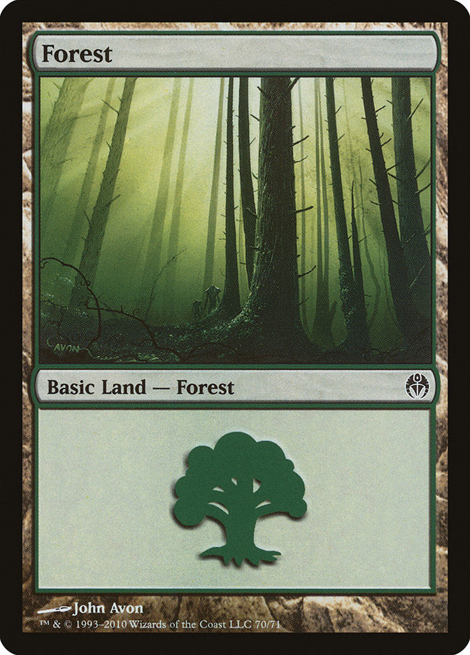 Forest (70) [Duel Decks: Phyrexia vs. the Coalition] | Rock City Comics