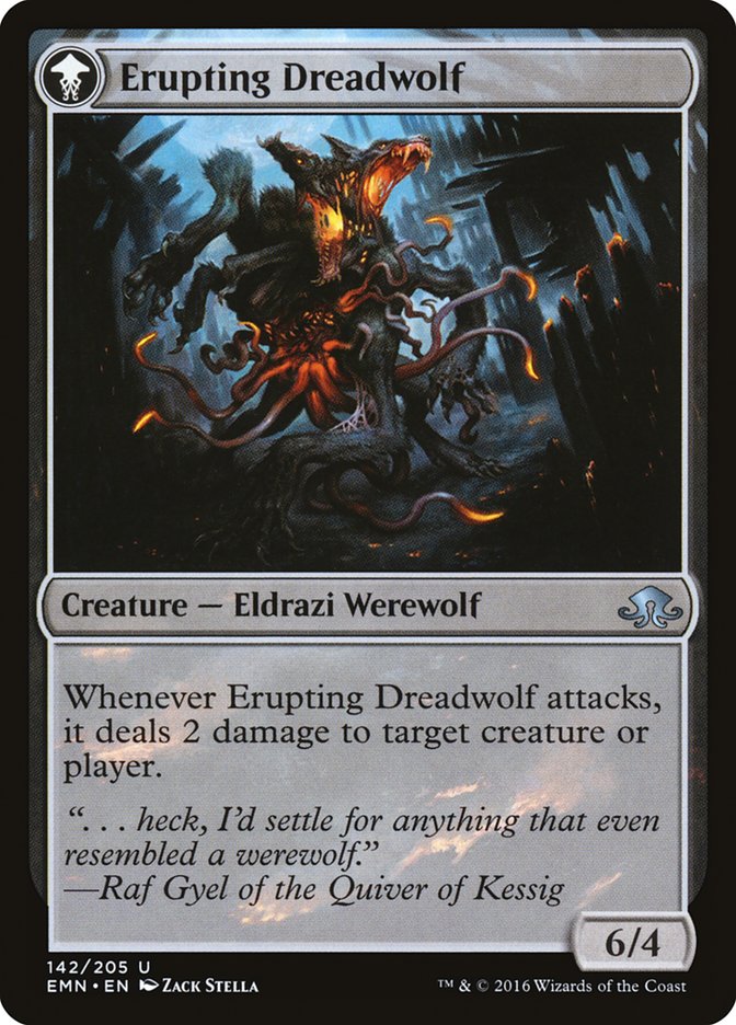 Smoldering Werewolf // Erupting Dreadwolf [Eldritch Moon] | Rock City Comics