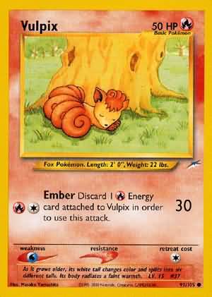 Vulpix (91/105) [Neo Destiny Unlimited] | Rock City Comics