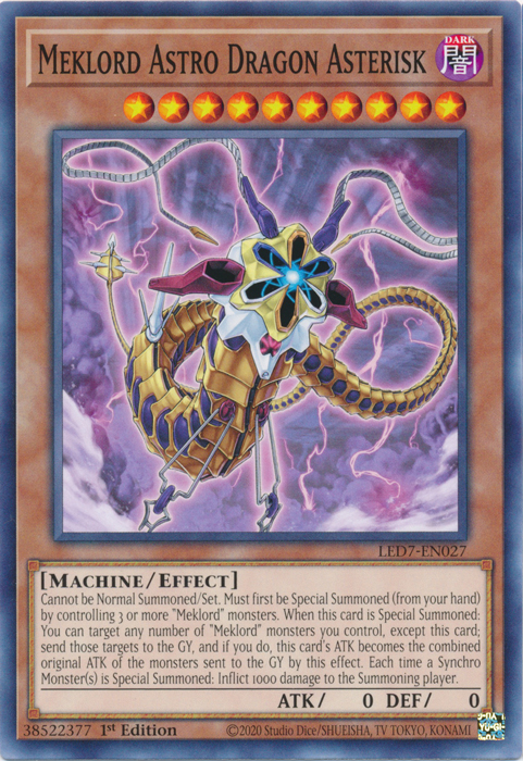Meklord Astro Dragon Asterisk [LED7-EN027] Common | Rock City Comics