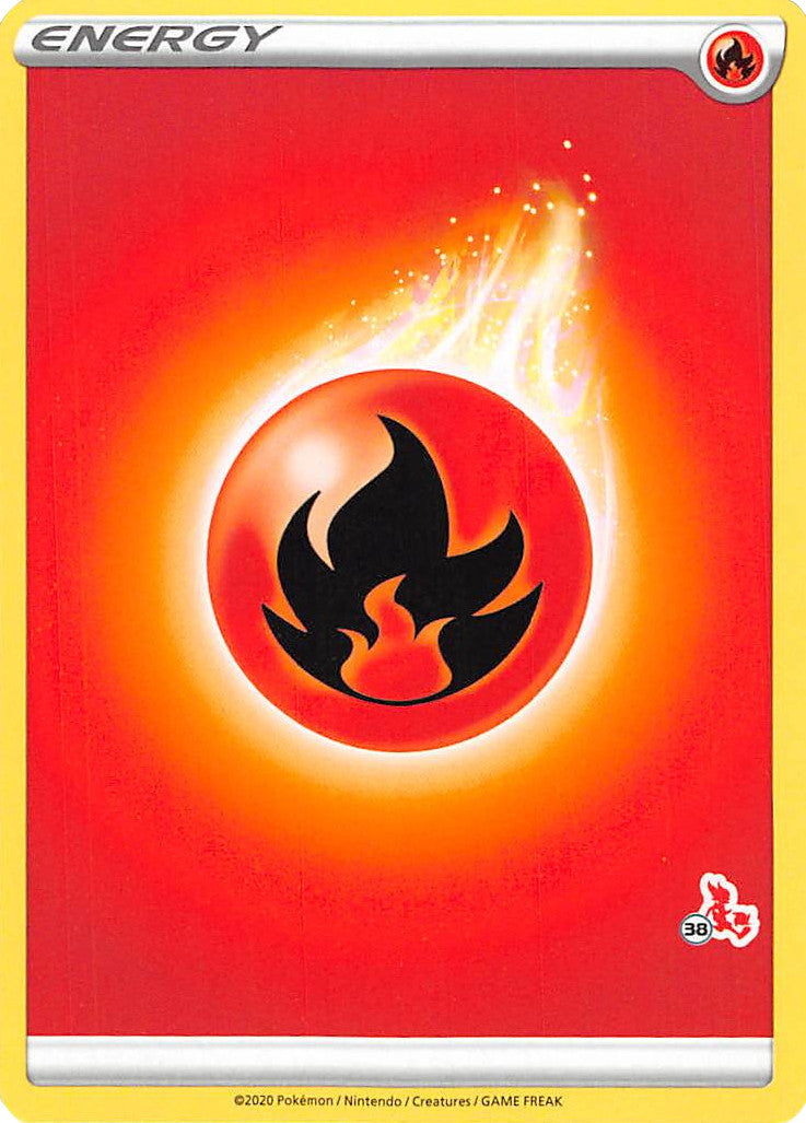 Fire Energy (Cinderace Stamp #38) [Battle Academy 2022] | Rock City Comics