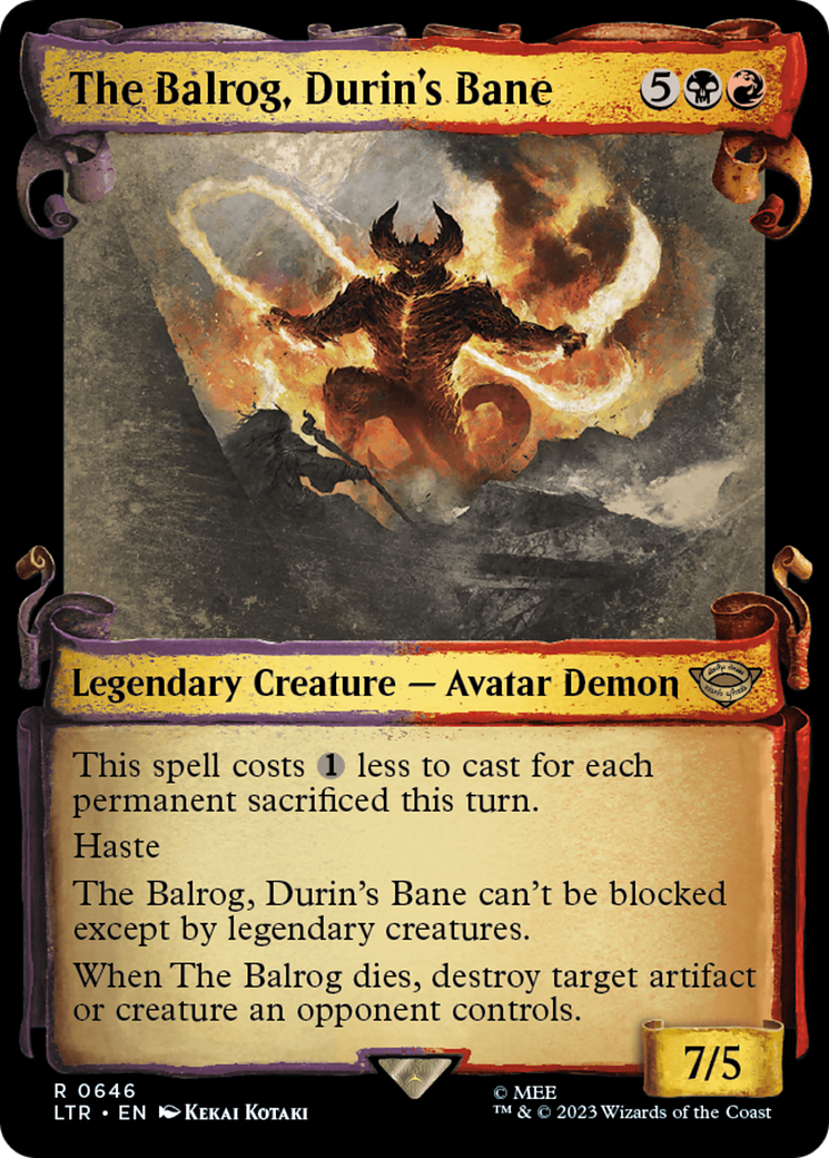 The Balrog, Durin's Bane [The Lord of the Rings: Tales of Middle-Earth Showcase Scrolls] | Rock City Comics