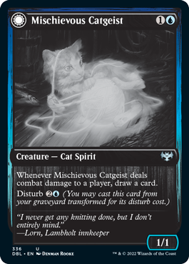 Mischievous Catgeist // Catlike Curiosity [Innistrad: Double Feature] | Rock City Comics