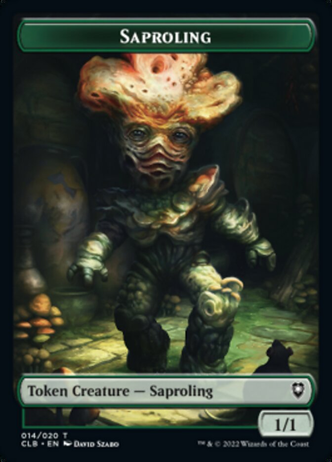 Treasure // Saproling Double-sided Token [Commander Legends: Battle for Baldur's Gate Tokens] | Rock City Comics