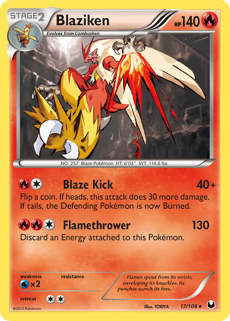 Blaziken (17/108) [Black & White: Dark Explorers] | Rock City Comics