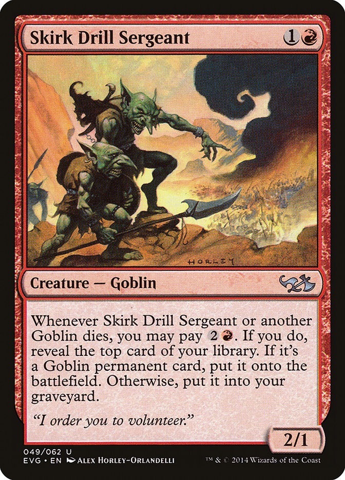 Skirk Drill Sergeant (Elves vs. Goblins) [Duel Decks Anthology] | Rock City Comics