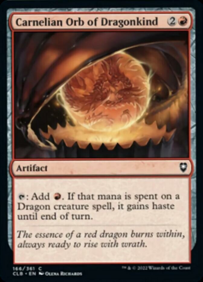 Carnelian Orb of Dragonkind [Commander Legends: Battle for Baldur's Gate] | Rock City Comics