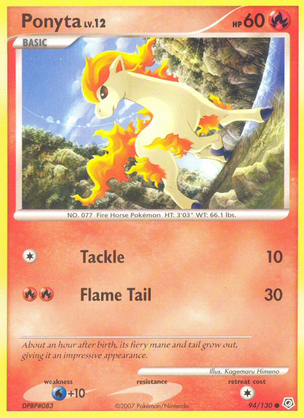 Ponyta (94/130) [Diamond & Pearl: Base Set] | Rock City Comics