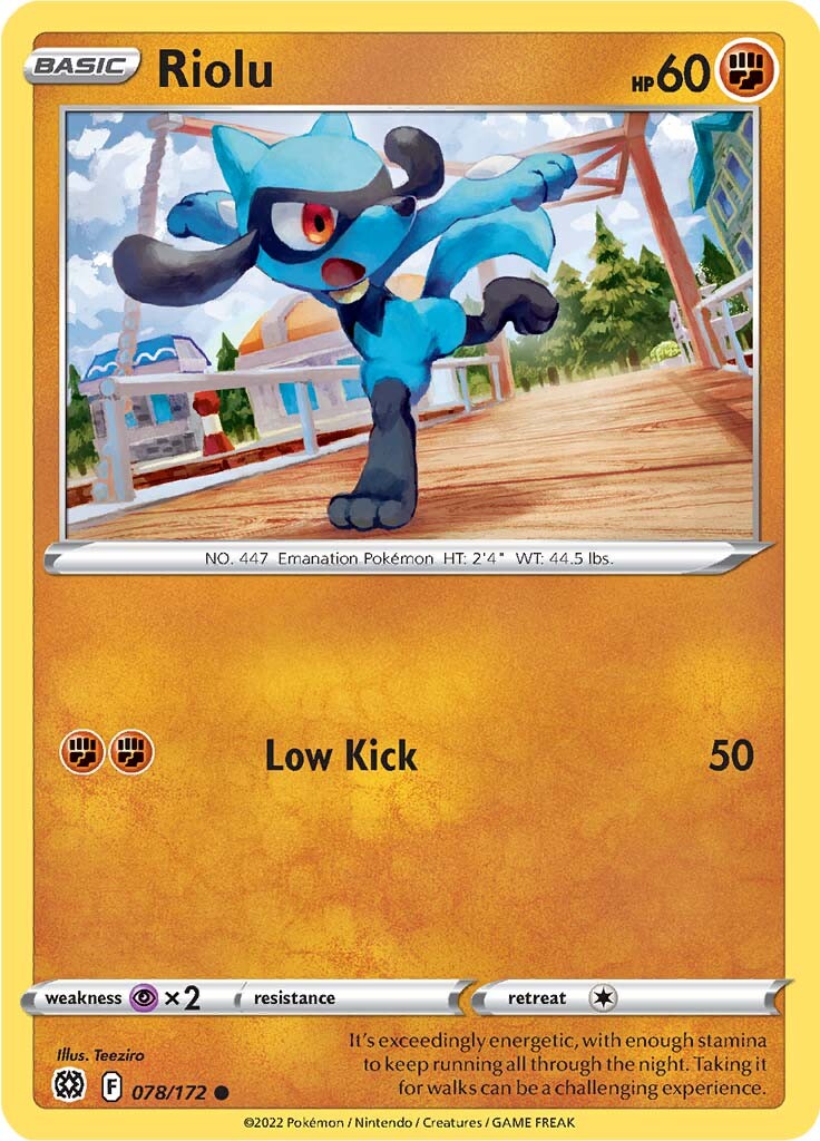 Riolu (078/172) [Sword & Shield: Brilliant Stars] | Rock City Comics