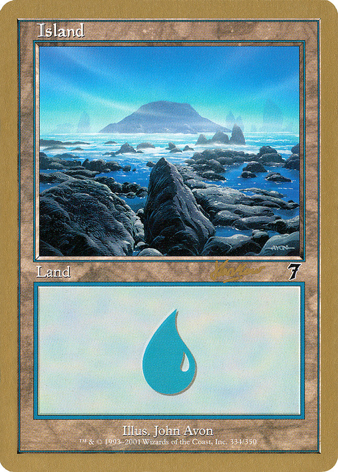 Island (shh334) (Sim Han How) [World Championship Decks 2002] | Rock City Comics