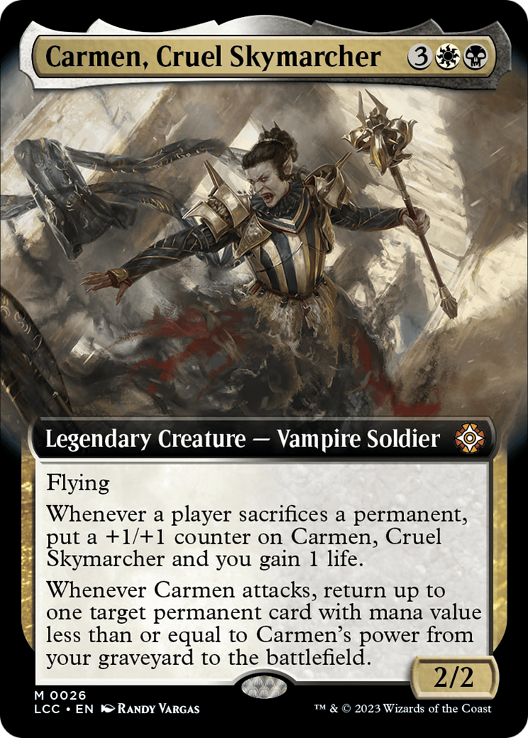 Carmen, Cruel Skymarcher (Extended Art) [The Lost Caverns of Ixalan Commander] | Rock City Comics