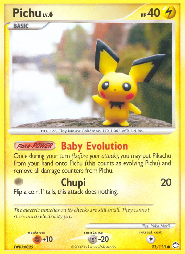 Pichu (93/123) [Diamond & Pearl: Mysterious Treasures] | Rock City Comics