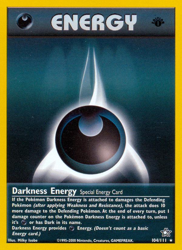 Darkness Energy (104/111) [Neo Genesis 1st Edition] | Rock City Comics