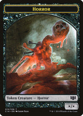 Horror // Zombie (016/036) Double-sided Token [Commander 2014 Tokens] | Rock City Comics