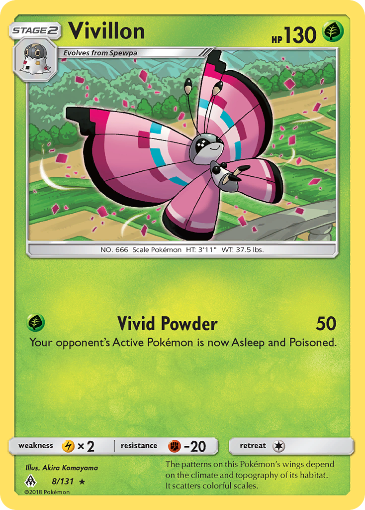 Vivillon (8/131) [Sun & Moon: Forbidden Light] | Rock City Comics