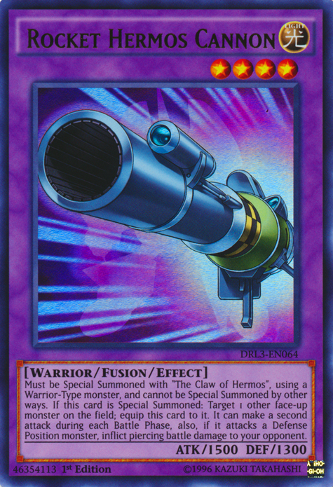 Rocket Hermos Cannon [DRL3-EN064] Ultra Rare | Rock City Comics