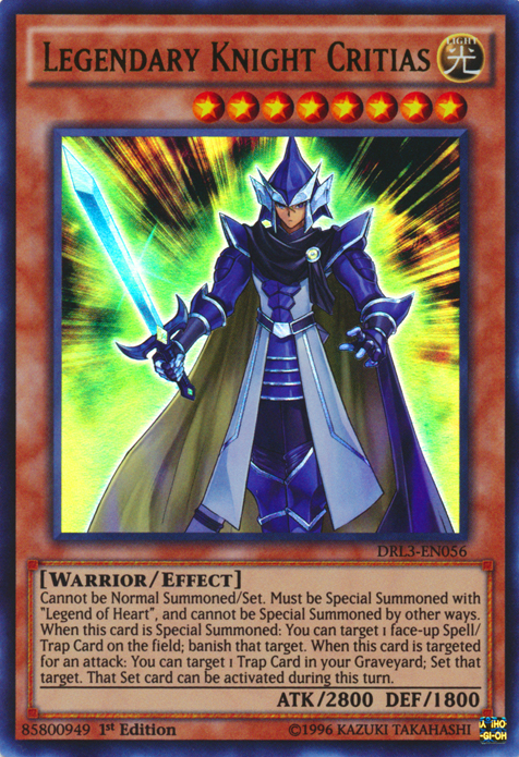 Legendary Knight Critias [DRL3-EN056] Ultra Rare | Rock City Comics