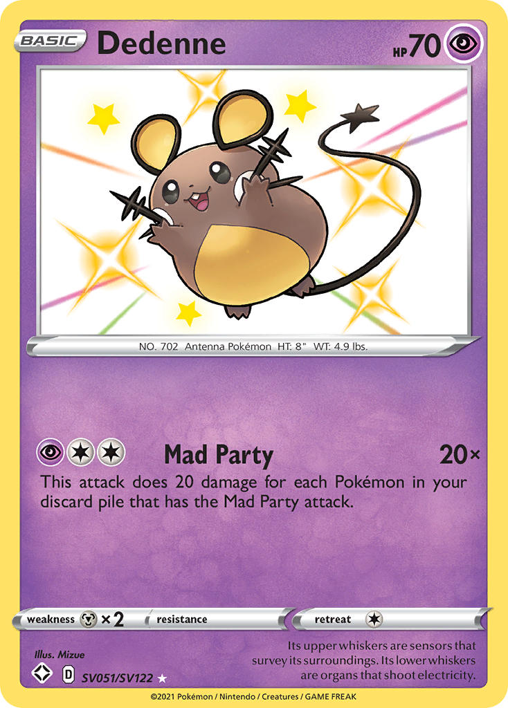 Dedenne (SV051/SV122) [Sword & Shield: Shining Fates] | Rock City Comics