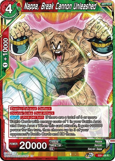 Nappa, Break Cannon Unleashed (EB1-58) [Battle Evolution Booster] | Rock City Comics