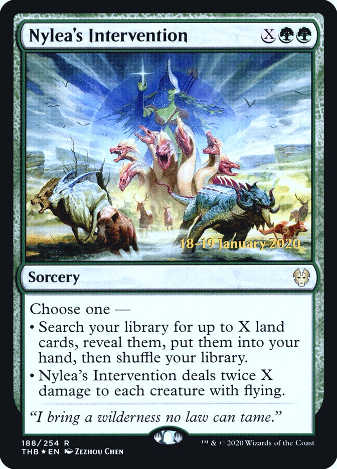 Nylea's Intervention [Theros Beyond Death Prerelease Promos] | Rock City Comics