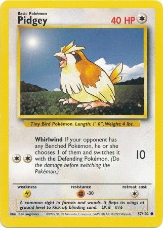 Pidgey (57/102) [Base Set Unlimited] | Rock City Comics