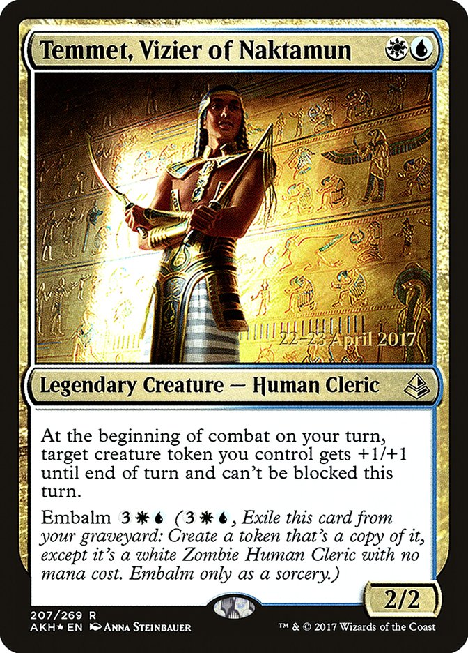 Temmet, Vizier of Naktamun  [Amonkhet Prerelease Promos] | Rock City Comics