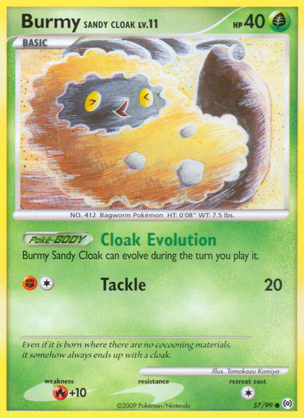 Burmy Sandy Cloak (57/99) [Platinum: Arceus] | Rock City Comics