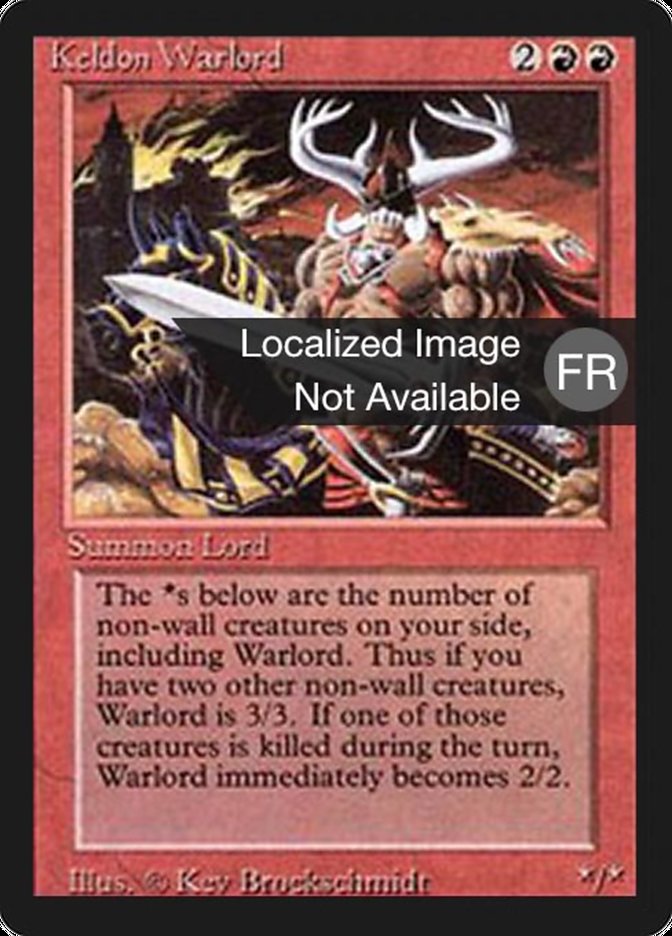 Keldon Warlord [Foreign Black Border] | Rock City Comics