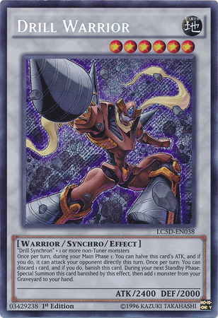 Drill Warrior [LC5D-EN038] Secret Rare | Rock City Comics