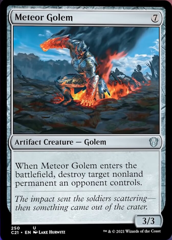 Meteor Golem [Commander 2021] | Rock City Comics