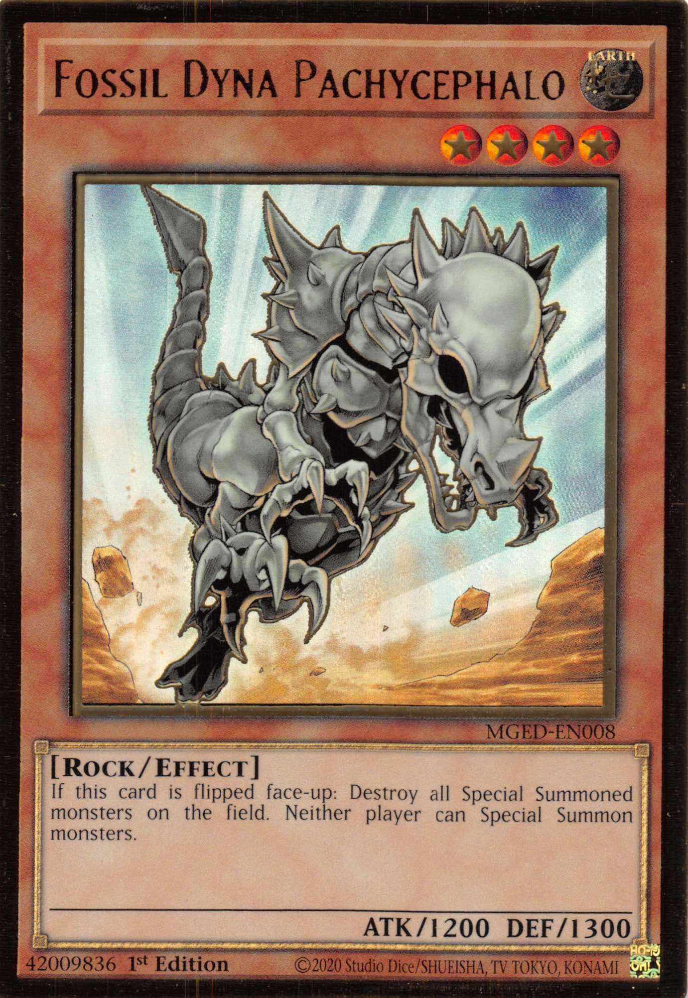Fossil Dyna Pachycephalo [MGED-EN008] Gold Rare | Rock City Comics