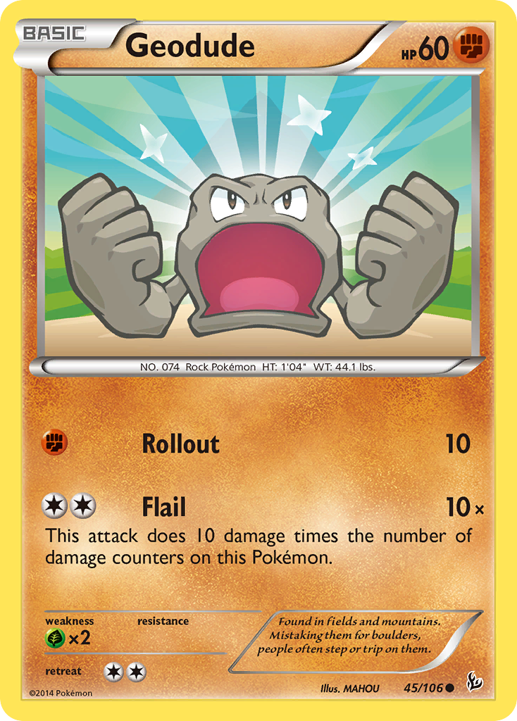 Geodude (45/106) [XY: Flashfire] | Rock City Comics