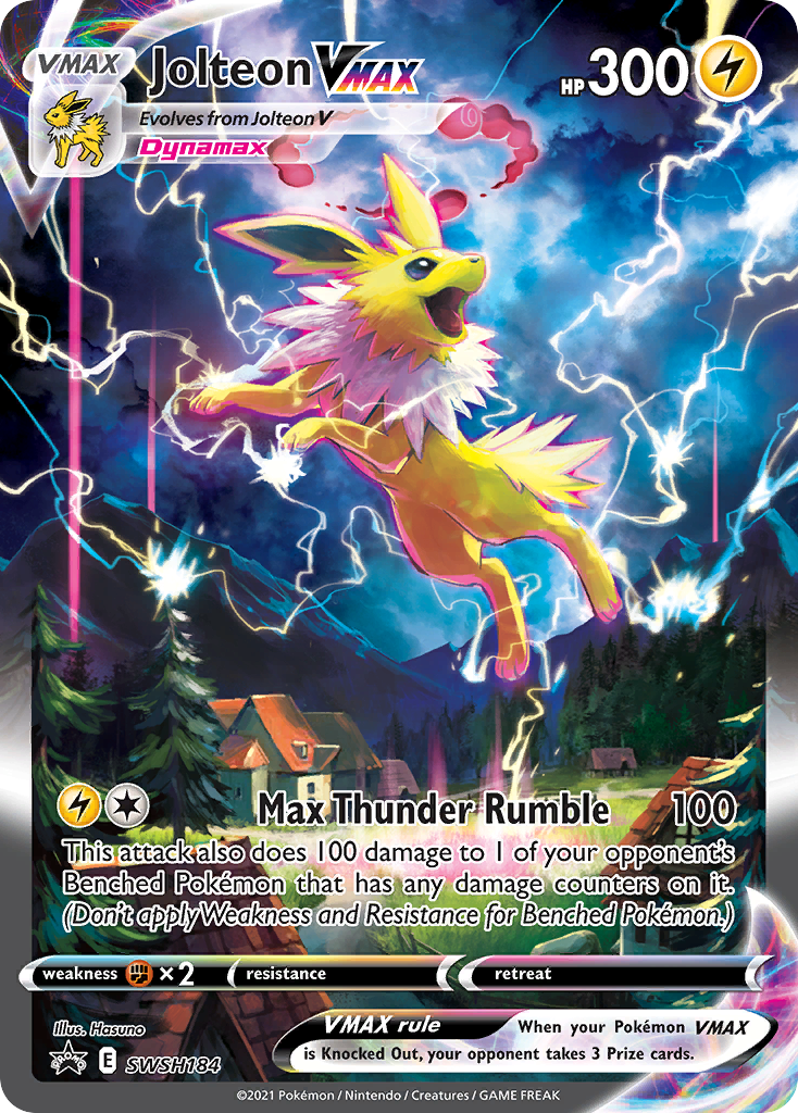 Jolteon VMAX (SWSH184) (Jumbo Card) [Sword & Shield: Black Star Promos] | Rock City Comics