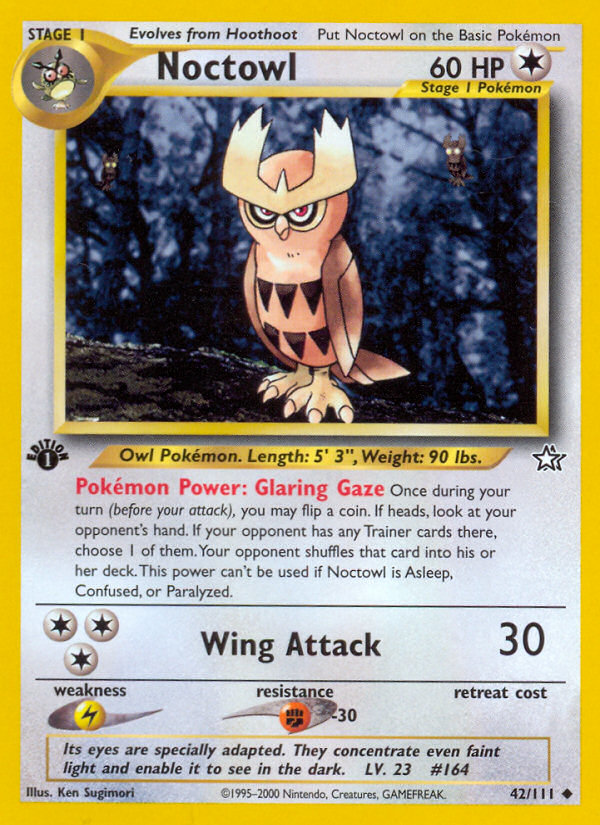 Noctowl (42/111) [Neo Genesis 1st Edition] | Rock City Comics