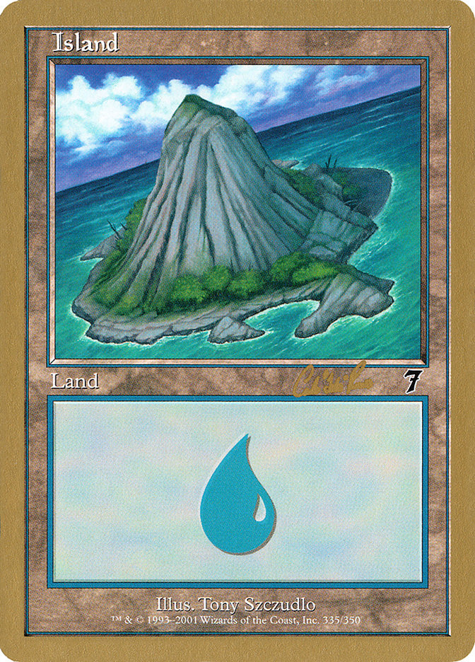 Island (cr335b) (Carlos Romao) [World Championship Decks 2002] | Rock City Comics