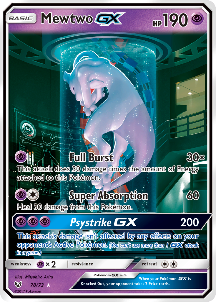 Mewtwo GX (78/73) [Sun & Moon: Shining Legends] | Rock City Comics