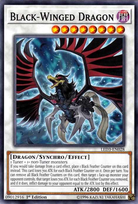 Black-Winged Dragon [LED3-EN028] Common | Rock City Comics