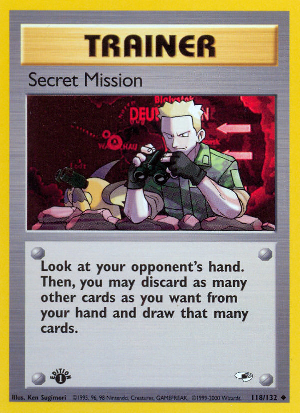 Secret Mission (118/132) [Gym Heroes 1st Edition] | Rock City Comics