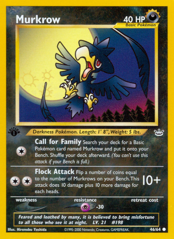 Murkrow (46/64) [Neo Revelation 1st Edition] | Rock City Comics