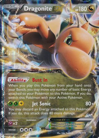 Dragonite EX (74/111) (Jumbo Card) [XY: Furious Fists] | Rock City Comics